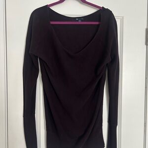 GAP Women's Dark Brown Long Sleeve Top